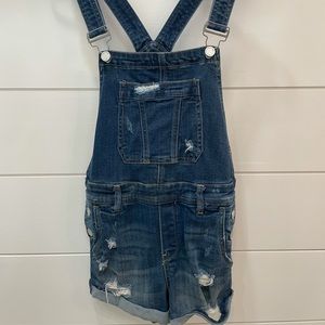 Blank NYC Denim overall shorts